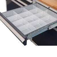 Drawer partitioning - Stainless Steel / Plexi Glass